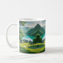 "Turquise Sjö Tranquilitet in each Sip" Kaffemugg