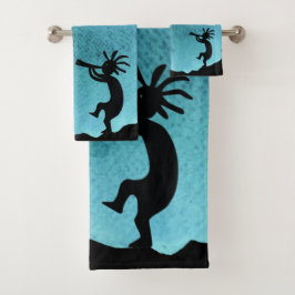 Turquise Southwest Kokopelli Bath Towel Set