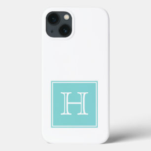 Turquise Square Monogram