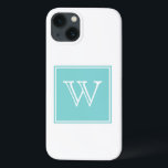 Turquise Square Monogram<br><div class="desc">Lägg till initialer eller annan text för att anpassa den här enkla och moderna kvadratmonogramtexten Fodral-Mate Barely Där Samsung Galaxy Note 4 Fodral i turkos och vitt. Det här trendiget och chic fodral skulle ge en perfekt och är underbart för att skydda din mobil.</div>