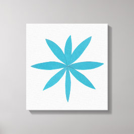 Turquise Star Canvastryck