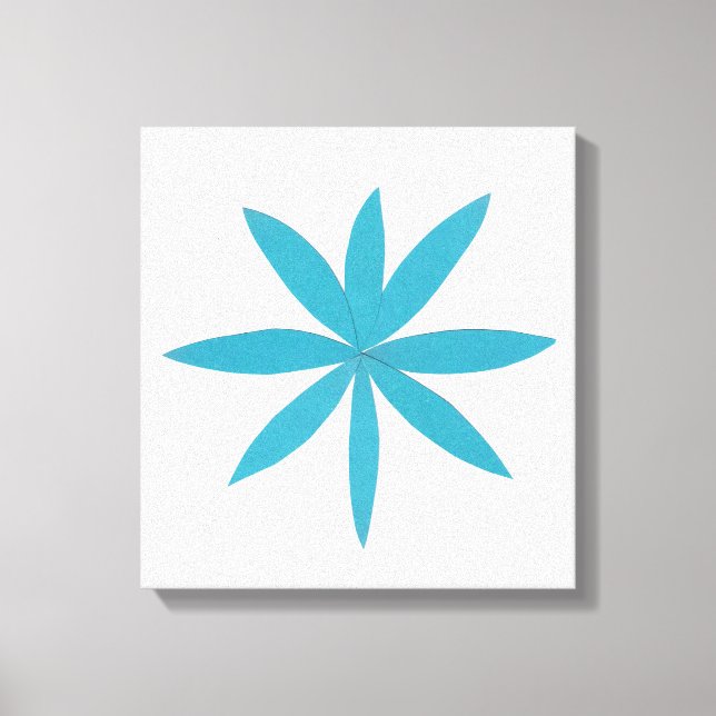 Turquise Star Canvastryck (Framsida)