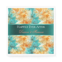 Turquise Tangerine Flowers Bröllop