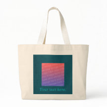 Turquise Teal Square Ram Lägg till bild Tote bags