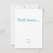 Turquise-tron är klar.. Kärlek, Guds kort