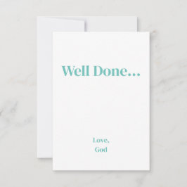 Turquise-tron är klar.. Kärlek, Guds kort