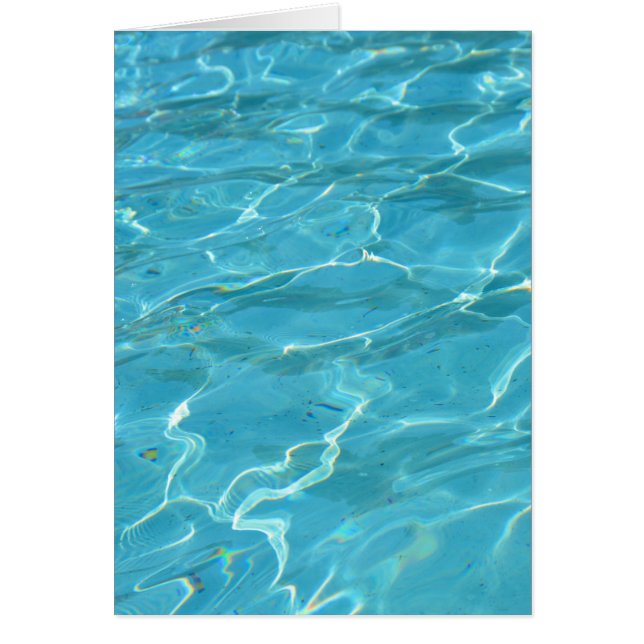 Turquise Vatten Hälsningskort (Framsidan)