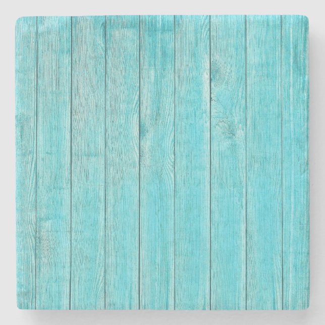 Turquise Wood Struktur Stenunderlägg (Framsidan)