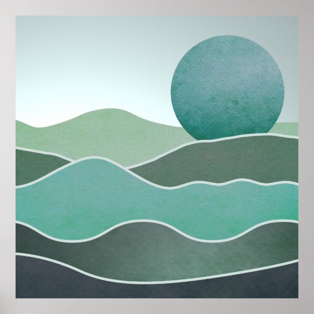 Turquise World Landcape Poster (Framsidan)