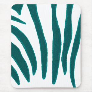 Turquise Zebra ränder, art mousserande musslor Musmatta