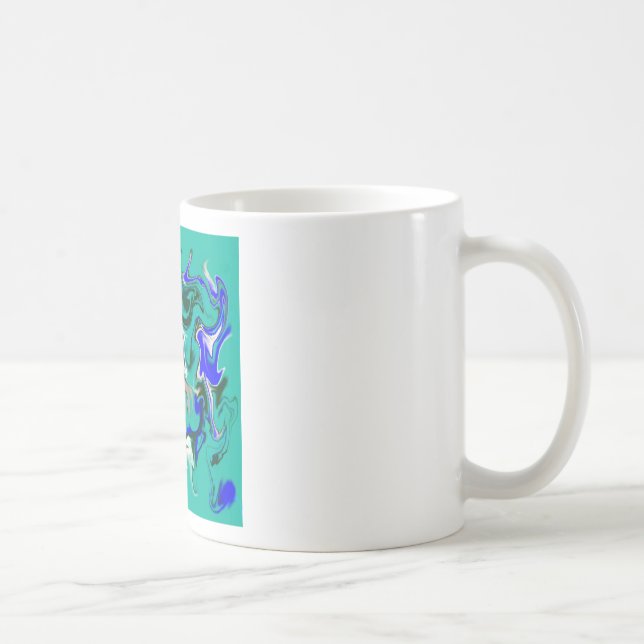 Turquismarmor struktur kaffemugg (Höger)