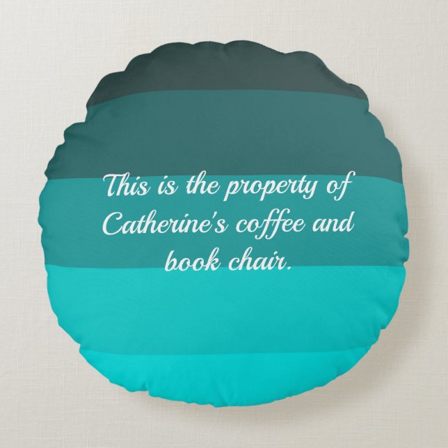 Turquisskuggor Rund Kudde (Framsidan)