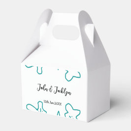 Turquoise blue wedding couple name date flstylish  presentaskar