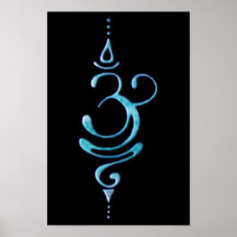 Turquoise Breathe  Poster