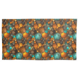 Turquoise Brown Abstract Fractal Pattern