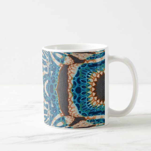 Turquoise Gold Sun Southwestern Art Kaffemugg (Höger)