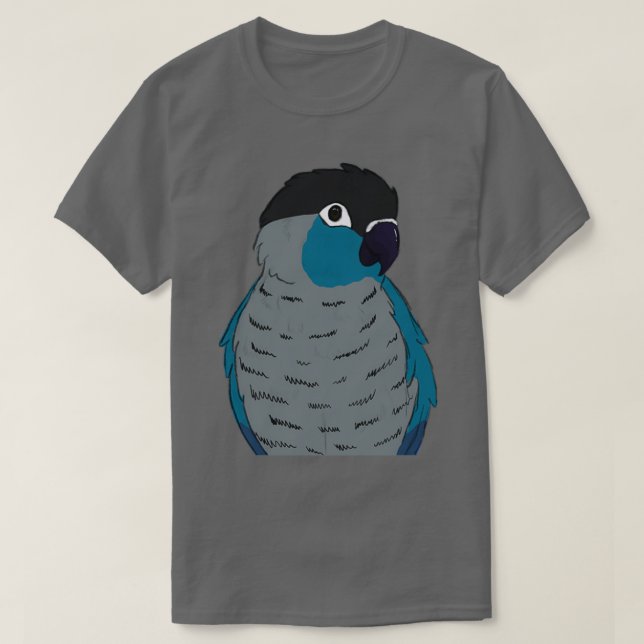 Turquoise green cheek conure t shirt (Design framsida)