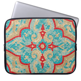 turquoise red laptop fodral