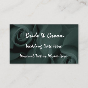 TURQUOISE Ro-påminnelse infoga WEDDING-inbjudan Tilläggskort