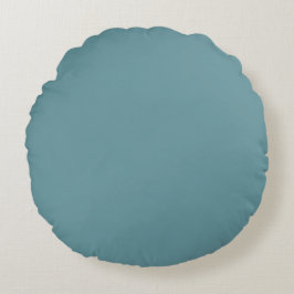 Turquoise Solid Color, Modern, Lovely, Simple Rund Kudde