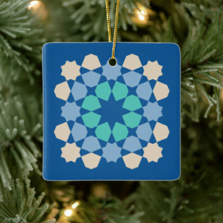 Turquoise Tranquility Tile Julgransprydnad Keramik