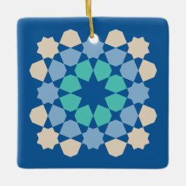 Turquoise Tranquility Tile Julgransprydnad Keramik