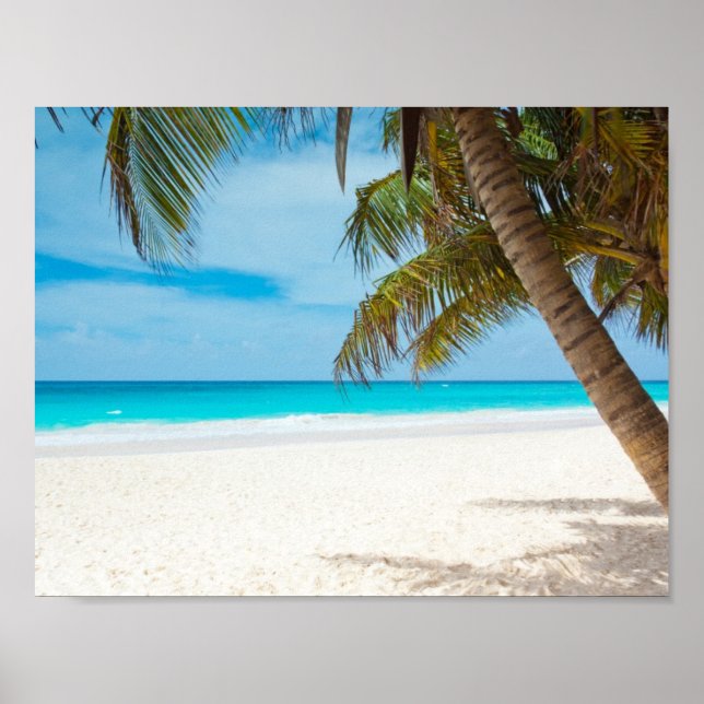 Turquoise Tropical Beach Poster (Framsidan)
