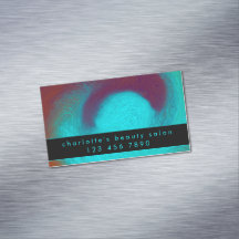 Turquoise Unique Modern Cool Hair Nail Salon