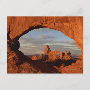 Turret Arch genom North Window, Arches Vykort