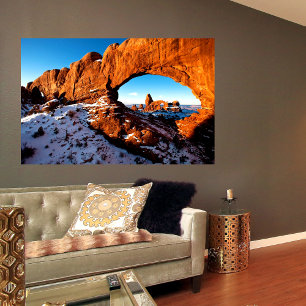 Turret Arch through North Window Art Kanvastryck