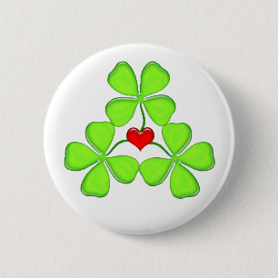 tursam schamprock Irish four-löv klöver St. Patric Knapp