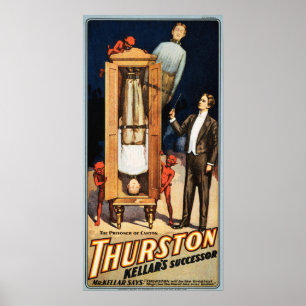 TURSTON Magician Fången i Canton Show Poster