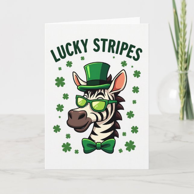 TurStripad Lycka St Patricks-kort Kort (Framsida)