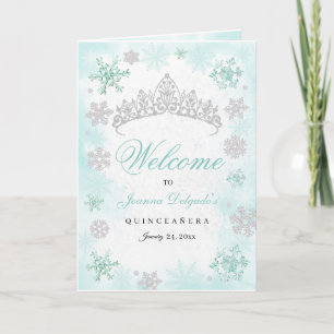 Turtabise Winter Wonderland Quinceanera Program