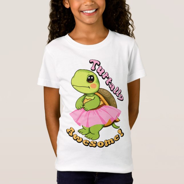 Turtally fantastisk, spela på ord t shirt (Framsida)
