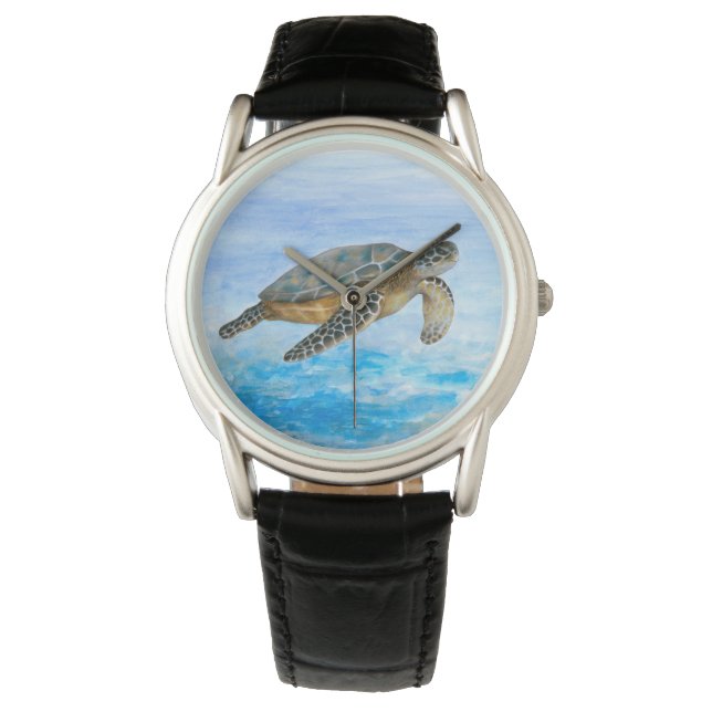 Turtle 1 Sea Ocean Armbandsur (Framsida)