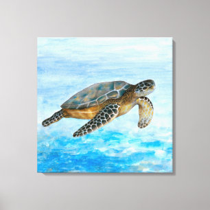 Turtle 1 Sea Ocean Canvastryck