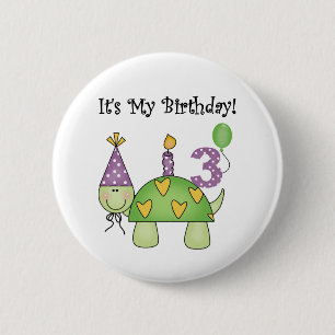 Turtle 3rd Birthday Tshirts and Gifts Knapp