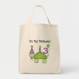 Turtle 3rd Birthday Tshirts and Gifts Tygkasse