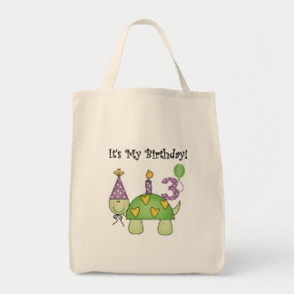 Turtle 3rd Birthday Tshirts and Gifts Tygkasse