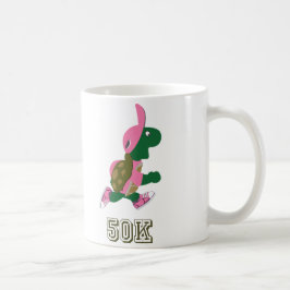 Turtle 50K - Rosa Kaffemugg