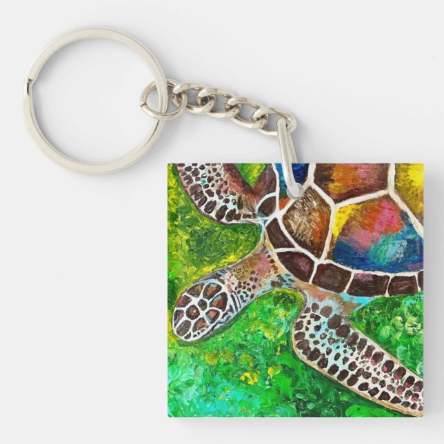 Turtle Acrylic Keychain (Framsidan)