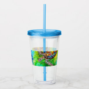 Turtle Acrylic Tumbler Take Away Mugg