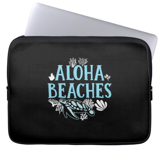 Turtle Älskare | Aloha-stränder Laptop Fodral (Framsidan)