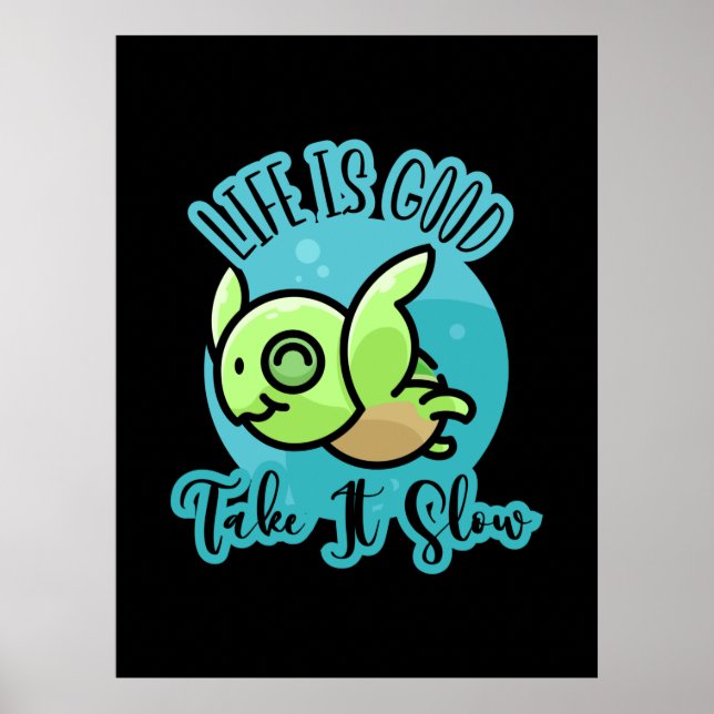 Turtle Älskare | Bra med sköldpadda Poster (Framsidan)