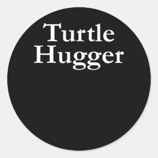 Turtle Älskare | Kramare av sköldpadda Runt Klistermärke