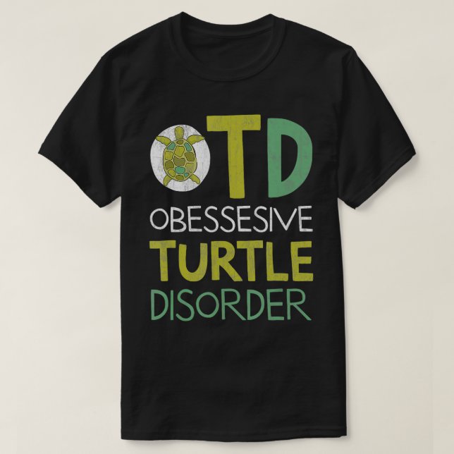 Turtle Älskare OTD Sea Turtle Gift T Shirt (Design framsida)