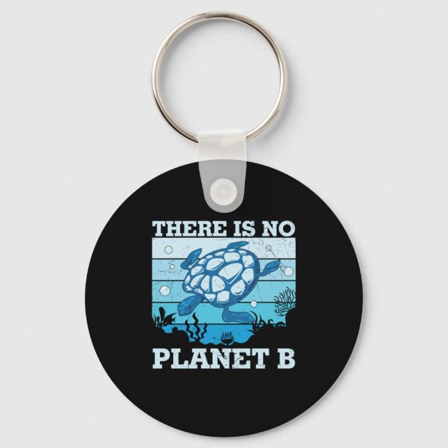 Turtle Älskare | Planet B saknas Nyckelring (Framsida)