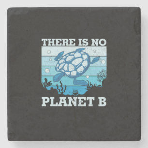 Turtle Älskare Planet B saknas Stenunderlägg