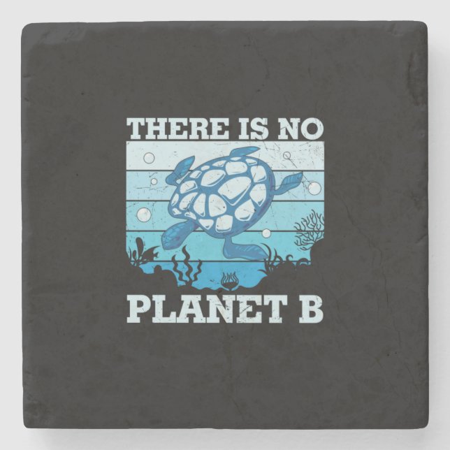Turtle Älskare | Planet B saknas Stenunderlägg (Framsidan)